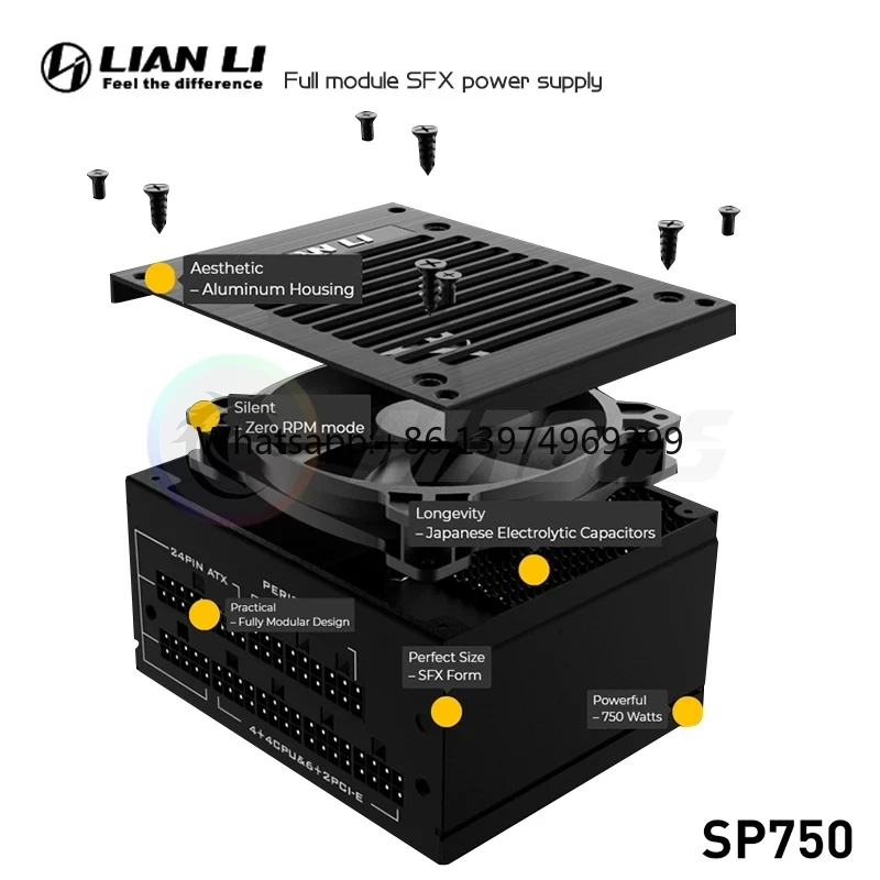 Alimentatore LIAN LI PSU 750w  - 750W Sfx Fully Modular Power Supply recensione e prezzo